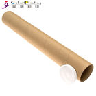 Biodegradable Digital Printing Round Paperboard Push Up Tubes With Plastic Caps