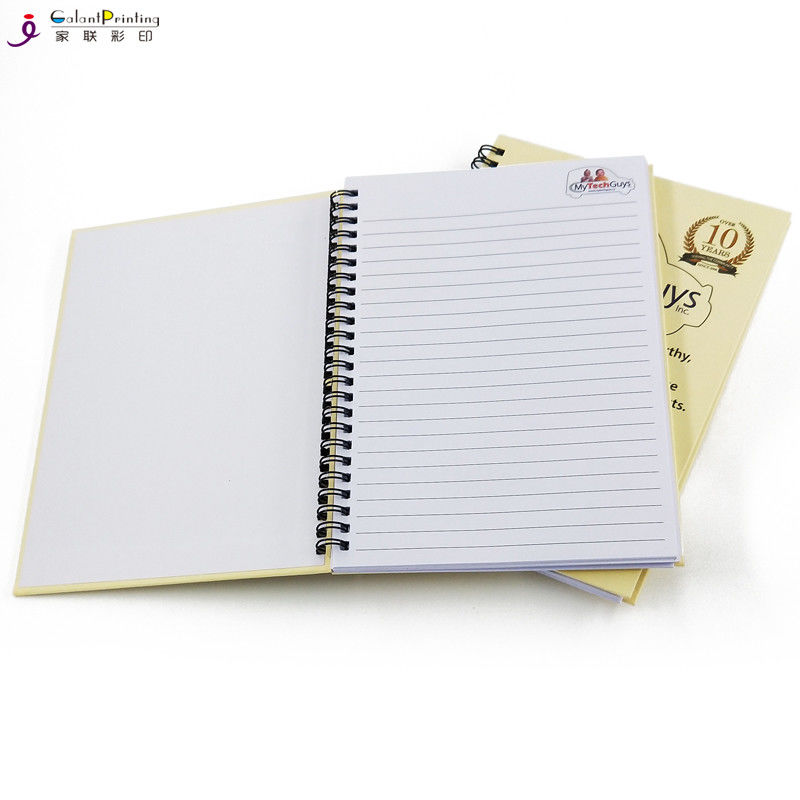 Bulk Custom Diary Printing / Glossy Finishing Spiral Bound Notebook Printing