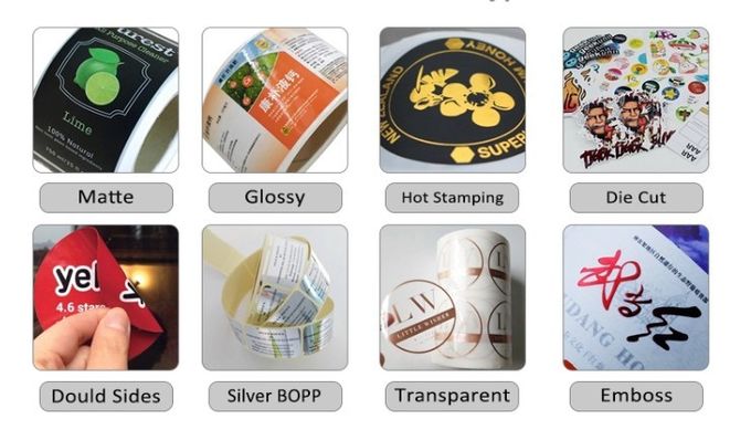 Commercial Product Label Sticker Printing Printed Self Adhesive Labels