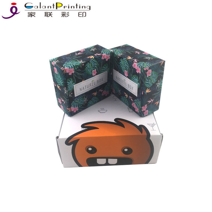 Custom Logo Printed Packaging Boxes / Cardboard Gift Boxes With Lids