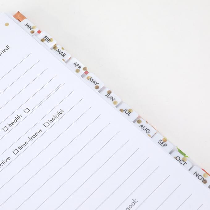 Flora Rose Gold Foil Planners Spiral Daily Planner Weekly Monthly A5 Notebook Budget Agenda Undated 6