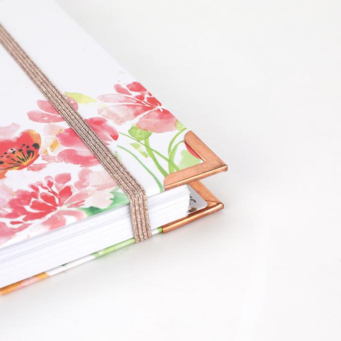 Flora Rose Gold Foil Planners Spiral Daily Planner Weekly Monthly A5 Notebook Budget Agenda Undated 10
