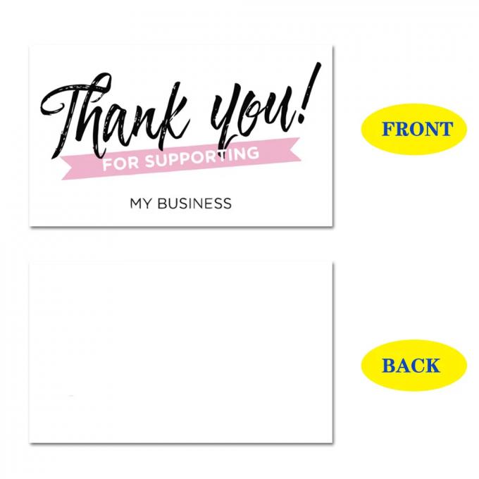 Custom Design Logo Thank You Card for Supporting My Small Business Printing Service 5