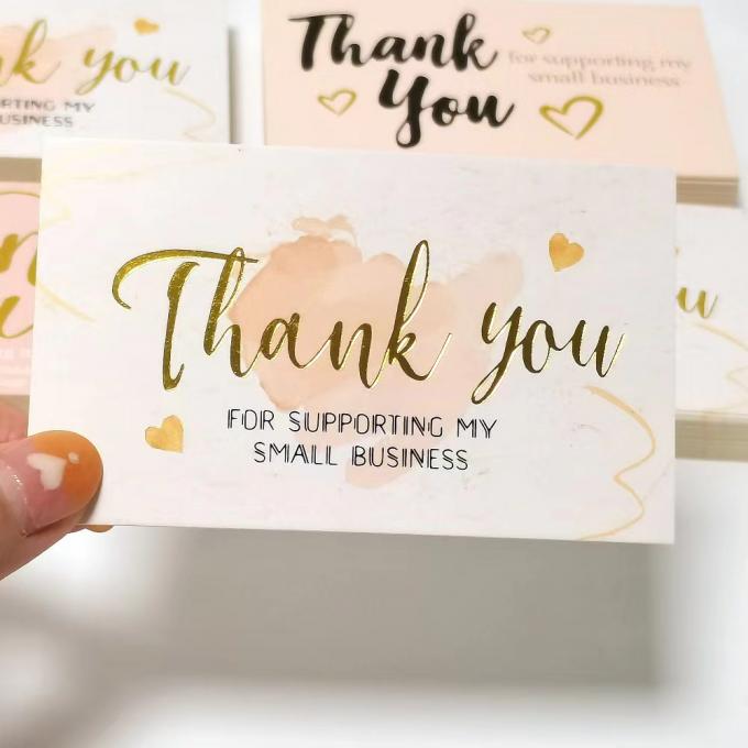 Custom Design Logo Thank You Card for Supporting My Small Business Printing Service 4