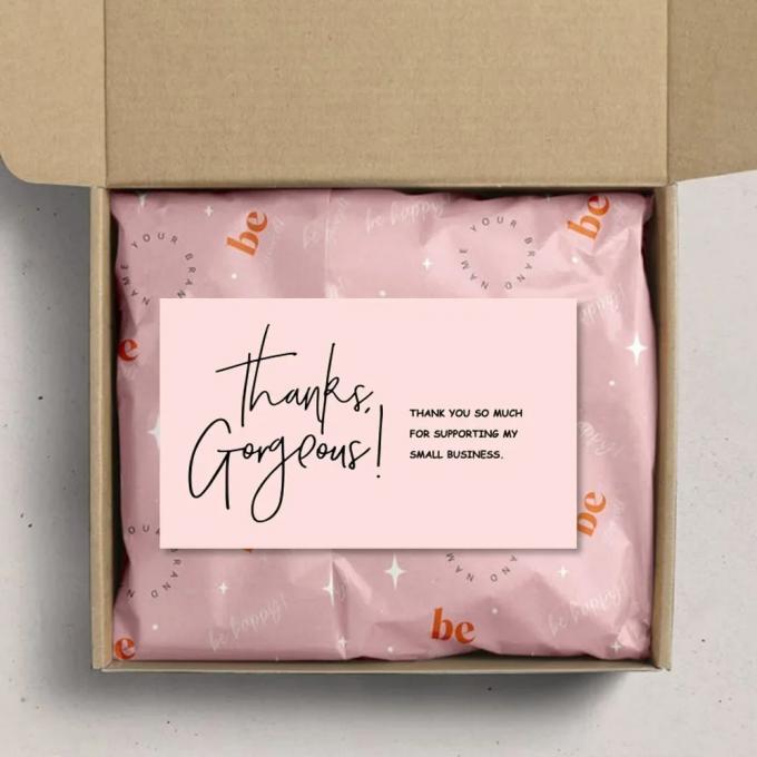Custom Design Logo Thank You Card for Supporting My Small Business Printing Service 6