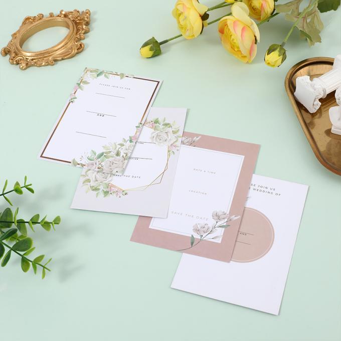 Custom Printed Wedding Party Invitations Card With Envelope For Bridal Shower Decoration 9