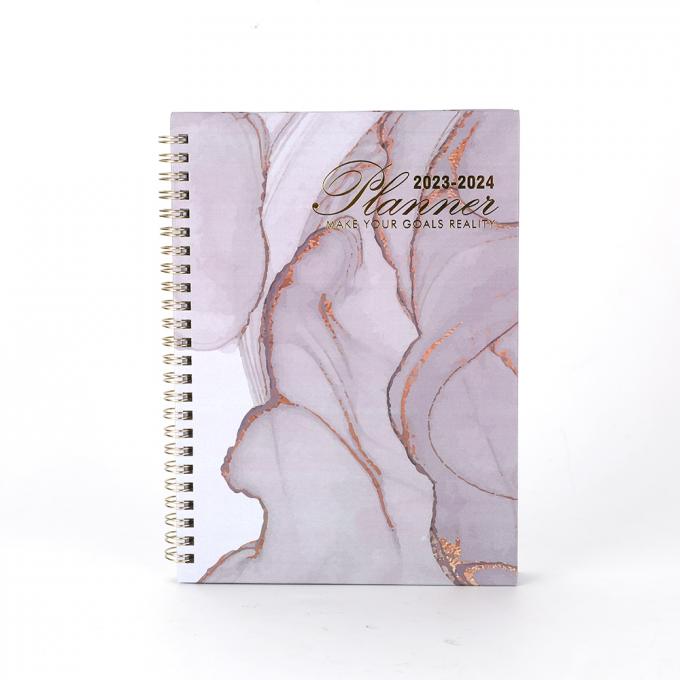 Custom Printed A5 Study Planner Organizer Daily Monthly Planner With Hardcover Cover 4