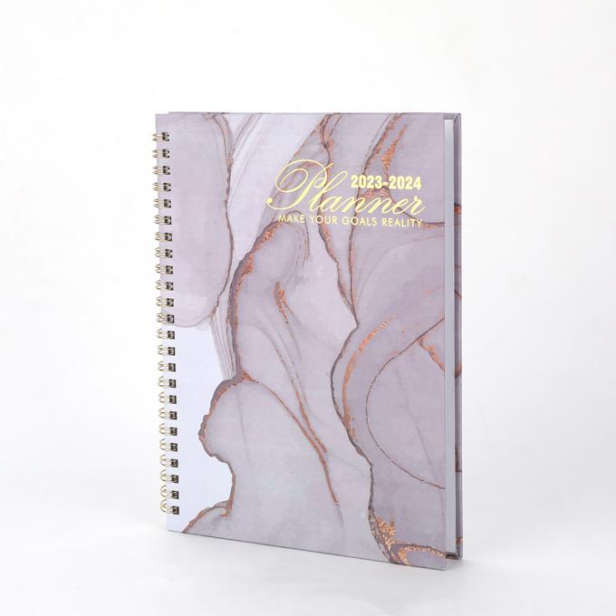 Custom Printed A5 Study Planner Organizer Daily Monthly Planner With Hardcover Cover 5