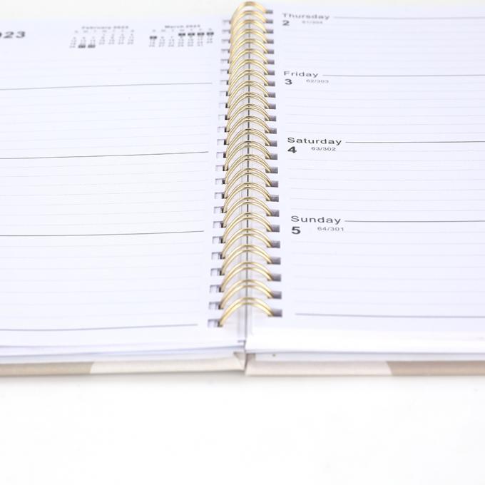 Custom Printed A5 Study Planner Organizer Daily Monthly Planner With Hardcover Cover 9