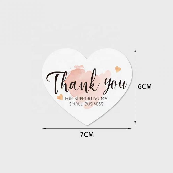 Newsprint Paper Custom Card Printing Business Gifts Heart Shape Greeting Card 3