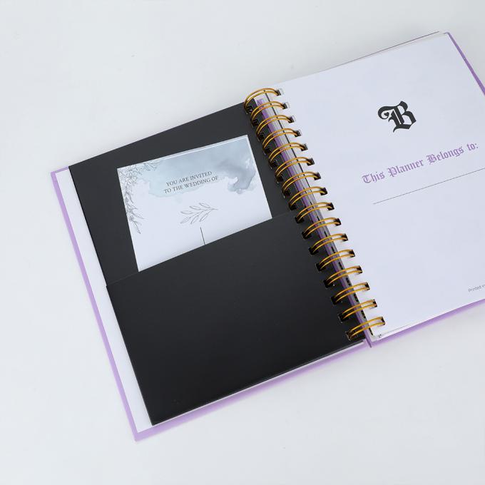2023 2024 A4 A5 Spiral Notebook Planner with Gold Foil Printing and Dated Daily Layout 6