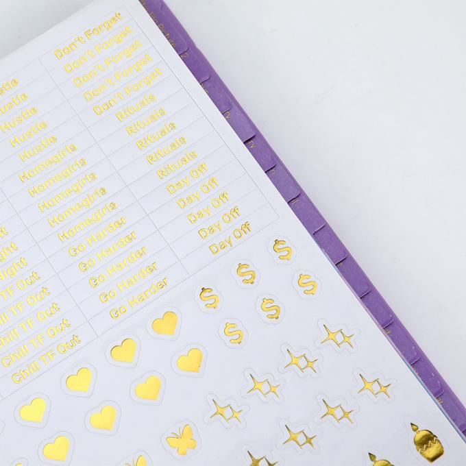 2023 2024 A4 A5 Spiral Notebook Planner with Gold Foil Printing and Dated Daily Layout 8
