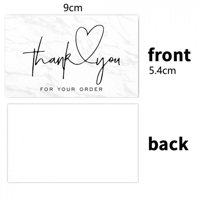 CMYK Color Custom Card Printing Paper Thank You Cards Package Insert 4