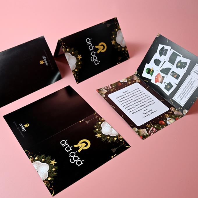 OEM / ODM Business Custom Card Printing CMYK Color Printing Thank You Card Set 3
