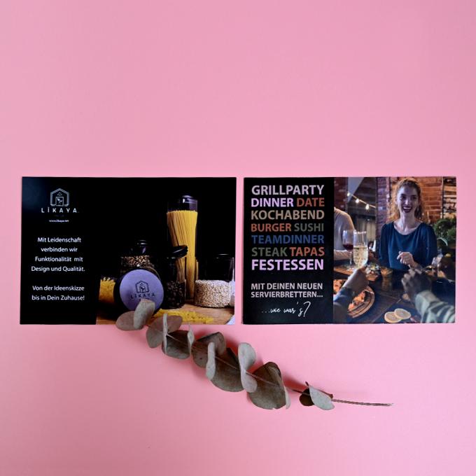 OEM / ODM Business Custom Card Printing CMYK Color Printing Thank You Card Set 4