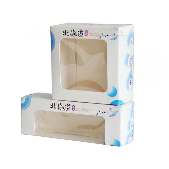 Custom Logo Foldable Packaging Boxes For Bakery Gift Cake Cookies Packing With Clear Plastic Window 4