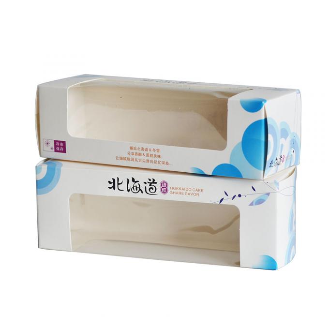 Custom Logo Foldable Packaging Boxes For Bakery Gift Cake Cookies Packing With Clear Plastic Window 6
