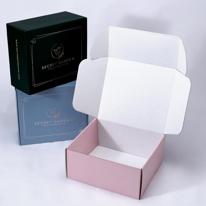 Corrugated Board Custom Logo Soy Ink Printed Holographic Laser Mailer Box for Perfume 8