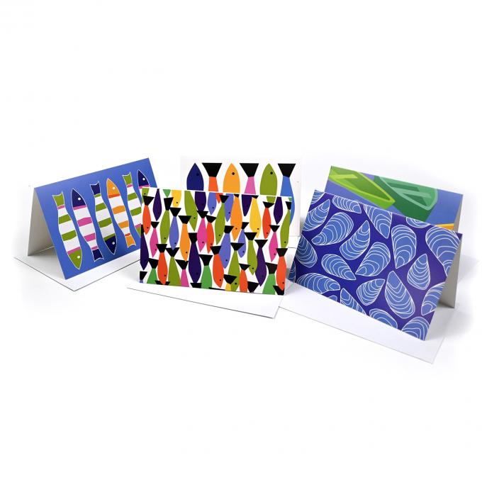 OEM Folded Thank You Card Greeting Cards Printing Servise Custom Design With Envelope 4