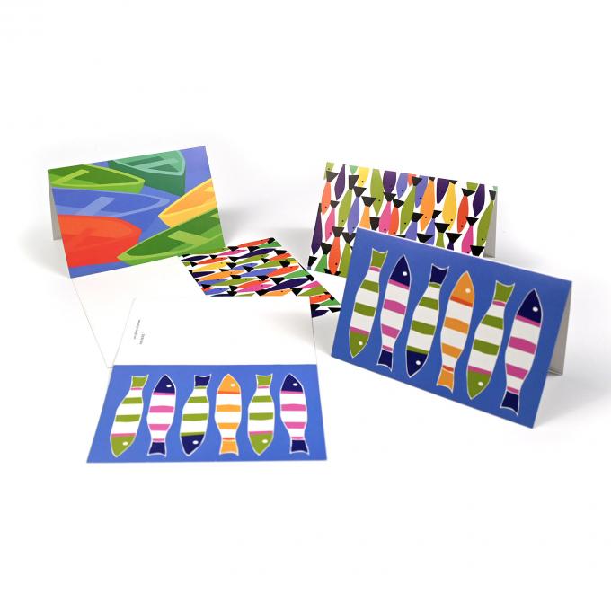OEM Folded Thank You Card Greeting Cards Printing Servise Custom Design With Envelope 8