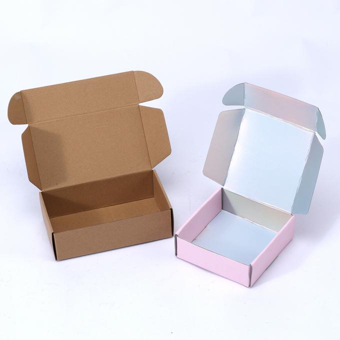 Custom Dress Shoe Clothing Pink Packaging Mailer Box Fold Corrugated Cardboard Paper 11
