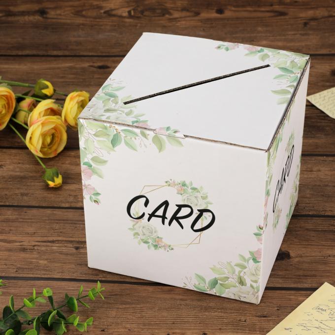 CMYK Pantone Colour Printing Custom Floral Money Box Card Box Holder for Gift Craft 4