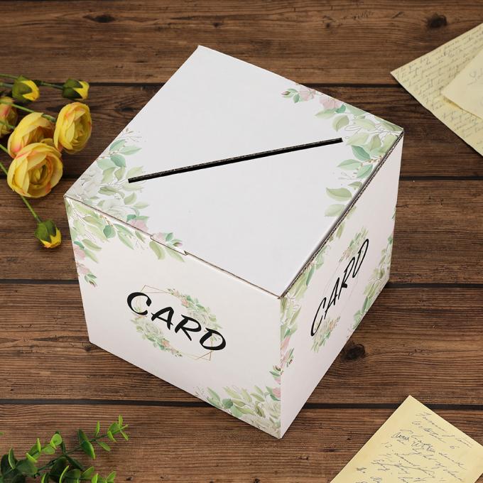 CMYK Pantone Colour Printing Custom Floral Money Box Card Box Holder for Gift Craft 5