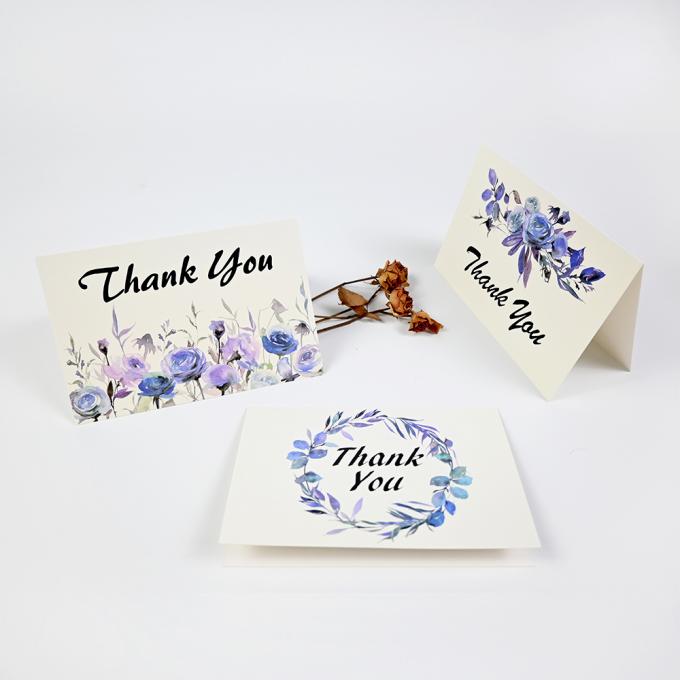 Custom 4c Offset Printing Luxury Gold Foil Greeting Cards for Birthday and Wedding 13
