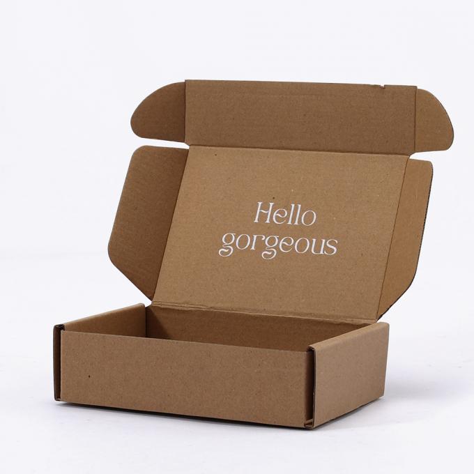 Brown Kraft Folding Clothing Shipping Gift Packaging Box Custom Order for Retailers 7