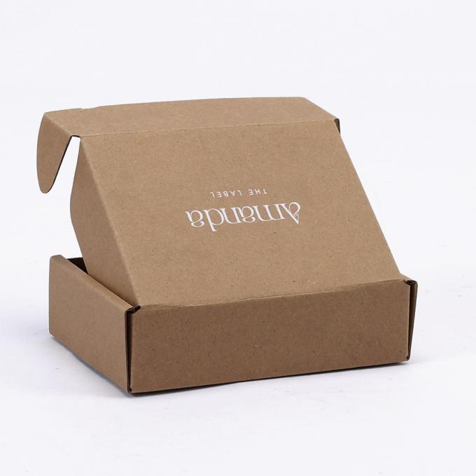 Brown Kraft Folding Clothing Shipping Gift Packaging Box Custom Order for Retailers 8
