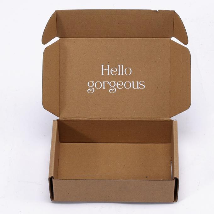 Brown Kraft Folding Clothing Shipping Gift Packaging Box Custom Order for Retailers 10