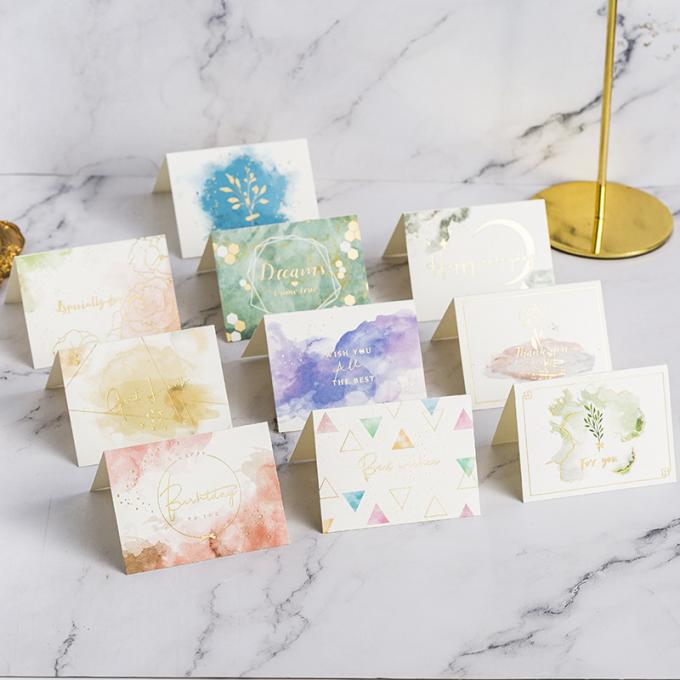 Christmas Greeting Card White Dried Flowers Gift Wishes Message Card for DIY Decoration 6