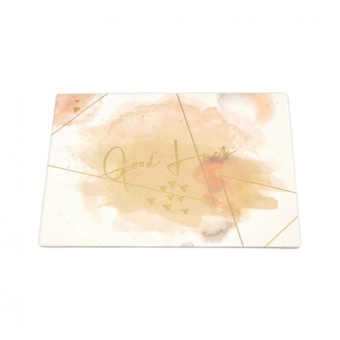 Blank Happy Birthday Greeting Card with Custom Print Design and Gold Foil Thank You 9