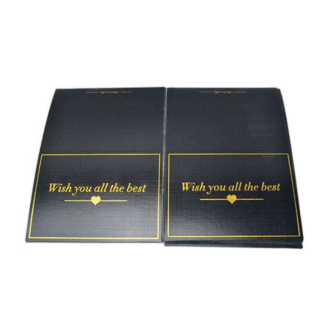 Blank Happy Birthday Greeting Card with Custom Print Design and Gold Foil Thank You 13