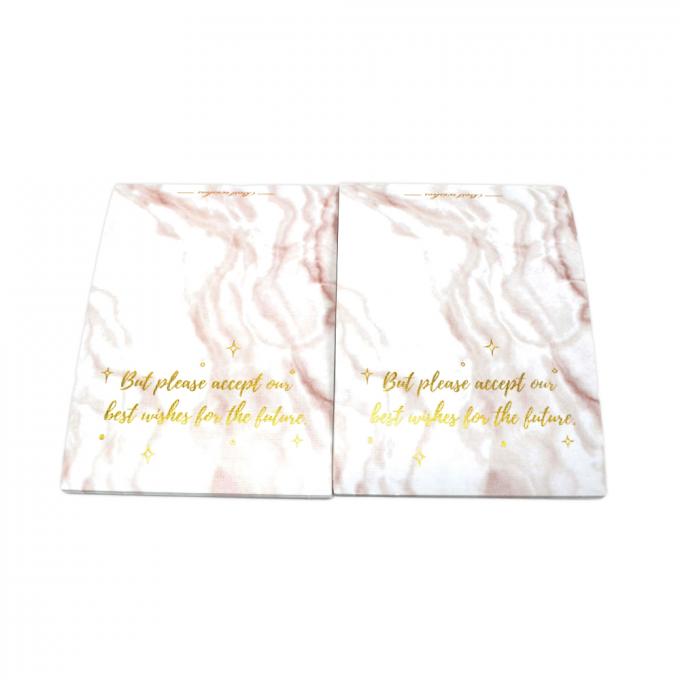 Blank Happy Birthday Greeting Card with Custom Print Design and Gold Foil Thank You 15