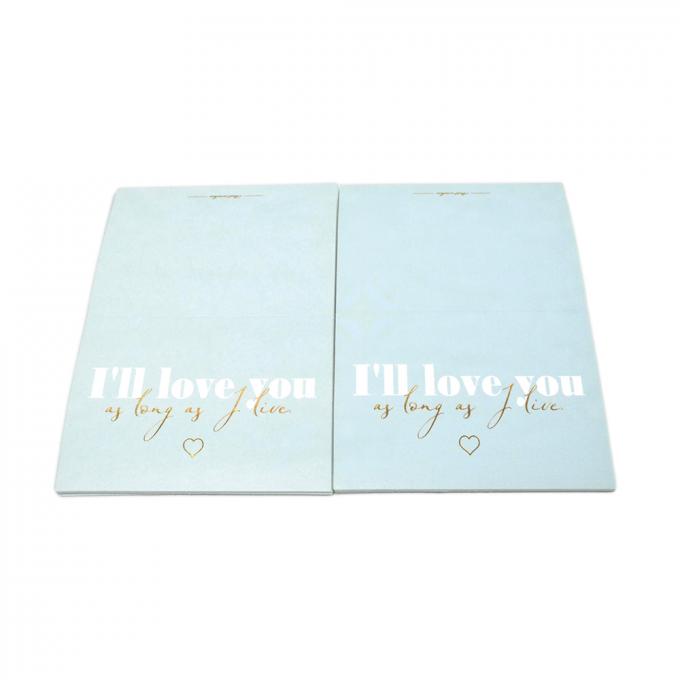 Blank Happy Birthday Greeting Card with Custom Print Design and Gold Foil Thank You 16