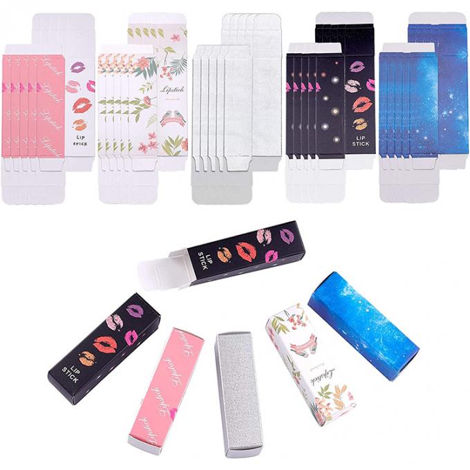 Logo Custom Logo Diy Lipstick Boxes Reusable Lipgloss Storage Tube Paper Cosmetic Box 0