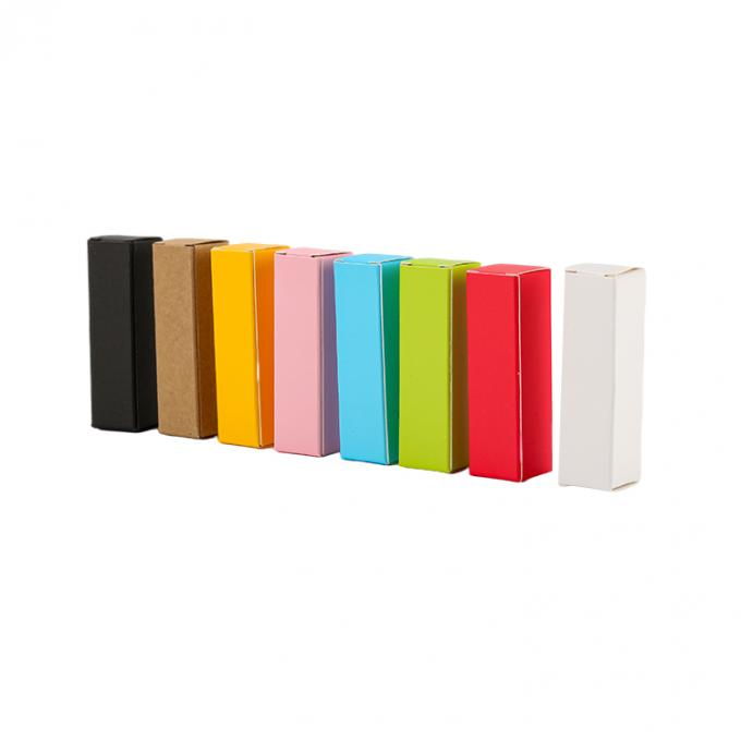 Custom Printed Cosmetic Lipstick Bottle Tube Rectangle Colorful Lip Gloss Packaging Box 7
