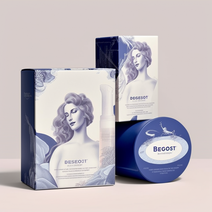 Kraft Paper Recyclable Printed Face Cream Skin Care Makeup Packaging Box For Cosmetics 10