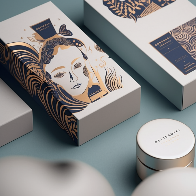 Kraft Paper Recyclable Printed Face Cream Skin Care Makeup Packaging Box For Cosmetics 11