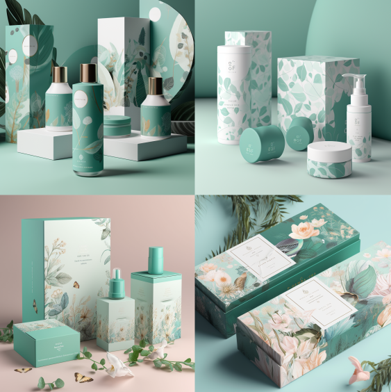 Kraft Paper Recyclable Printed Face Cream Skin Care Makeup Packaging Box For Cosmetics 12