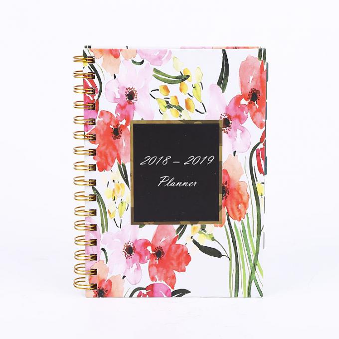 Hardcover CMYK Print School Academic Inspirational Weekly Planner Paper Note Book 0