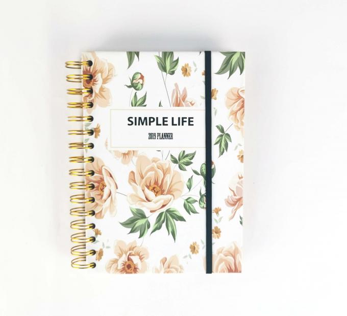 Leather Cover Material Composition Book Design 365 Days Daily Diary Budget Book 0