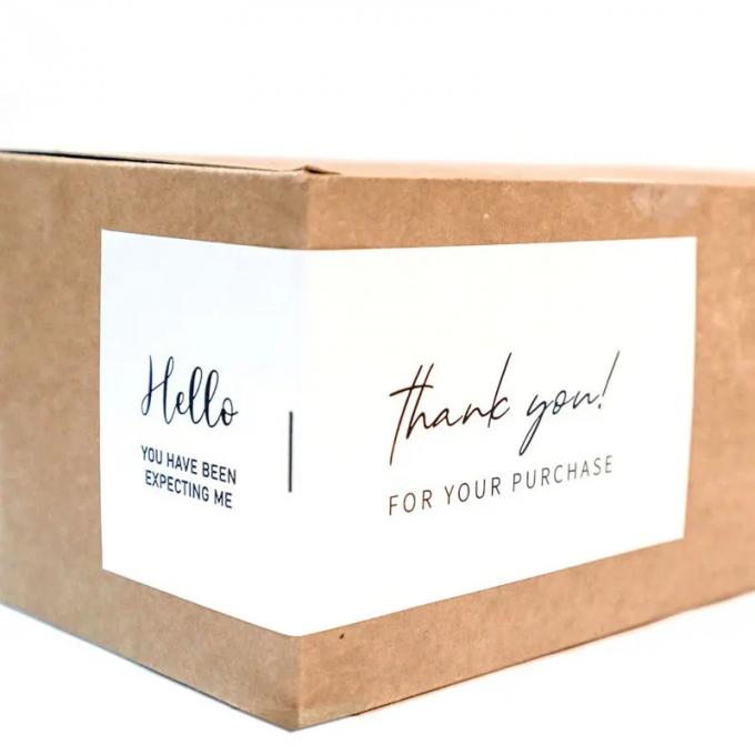 Custom Rectangle Self Adhesive Label Shipping Box Packaging with UV and Offest Printing 8