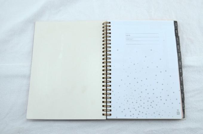 Spiral Bound PVC Planner Journal Notebook With Offset Printing Organizer 2