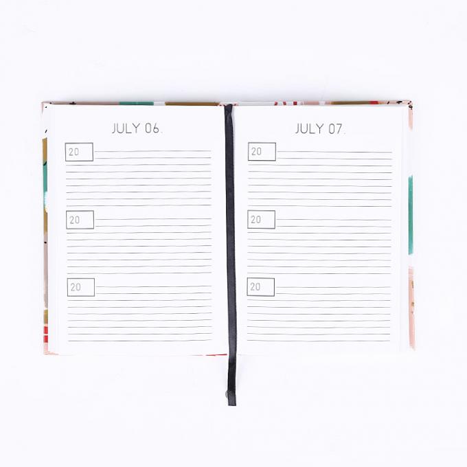 Hardboard Cover Custom A5 Size Dated Weekly Daily Journal Planner Diary Sewing Binding 3
