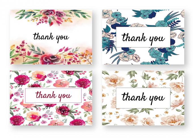 Colorful Design Wedding Card Watercolor Oil Painting Postcard with Offset Printing 5
