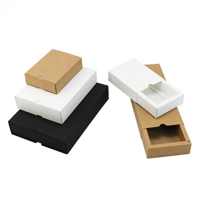 Custom Logo Recyclable Black Kraft Gift Packaging Cardboard Box for Wedding Favor 10