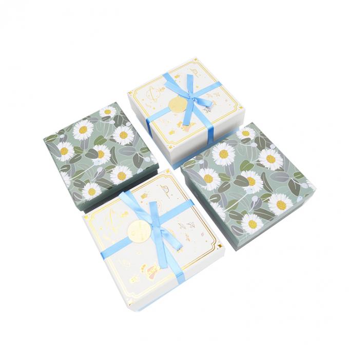 Jewelry Watch Eyewear Custom Cardboard Lid And Base Box With Ribbon For Small Business 6