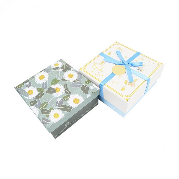 Jewelry Watch Eyewear Custom Cardboard Lid And Base Box With Ribbon For Small Business 8